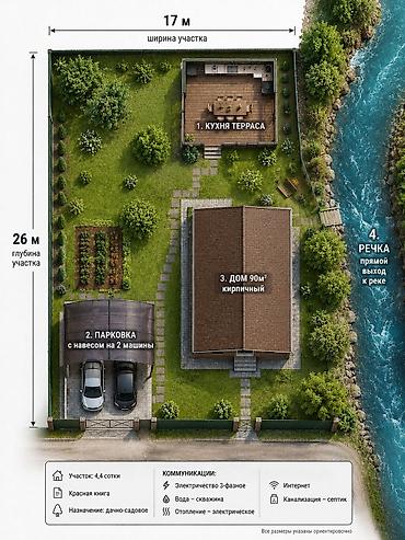 Продажа дачи: 🏡 Продается уютная дача с собственным выходом к реке! 📍 Дачный — 10