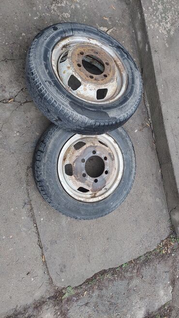 Диски: Железные Диски R 16 Пара, отверстий - 6, Б/у — 4