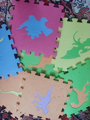 Напольные покрытия: Uşaq üçün EVA köpük puzzle döşəmə – dinozavr mövzulu - Bir-birinə — 1
