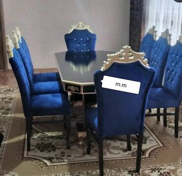 Masa və oturacaq dəstləri: Qonaq otağı üçün, Yeni, Açılmayan, Dördbucaq masa, 6 stul -da lalafo.az — 8 Masa və oturacaq dəstləri: Qonaq otağı üçün, Yeni, Açılmayan, Dördbucaq masa, 6 stul — 8