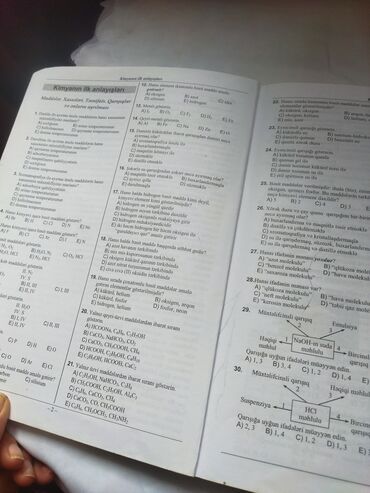 Kimya: Məhsul: “Test Toplusu – Kimya (I hissə), 2019” — 8