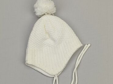 czapka biała zimowa: Czapka, stan - Dobry
