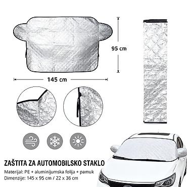 KMT auto snežni štitnik 2002557 Zaštitna navlaka za vetrobran koja