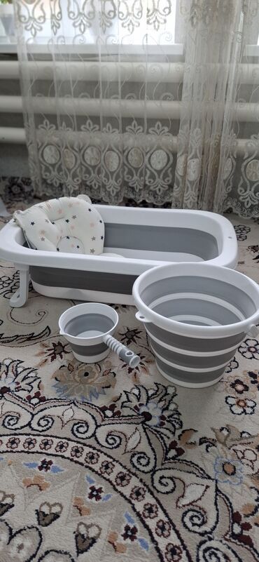 выписка с роддома: Складной комплект для купания младенца. В набор входит: - Детская
