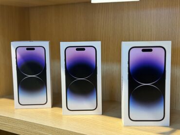 Apple iPhone: IPhone 14 Pro, Жаңы, 256 ГБ, Deep Purple, Кабель, Куту, 100 %