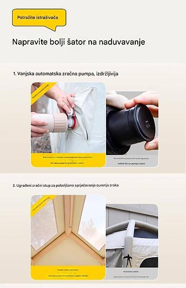 Oprema za kampovanje: Yunzhu automatski šator na naduvavanje – porodični kamping šator sa — 7