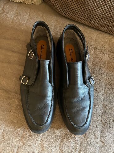 muške nepropusne čizme: Muške cipele Santoni, kožne. Nroj 46