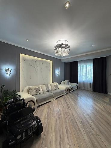 юни з: 3 комнаты, 93 м², сквер Тоголок Молдо Элитка, 4 этаж, Евроремонт — 1