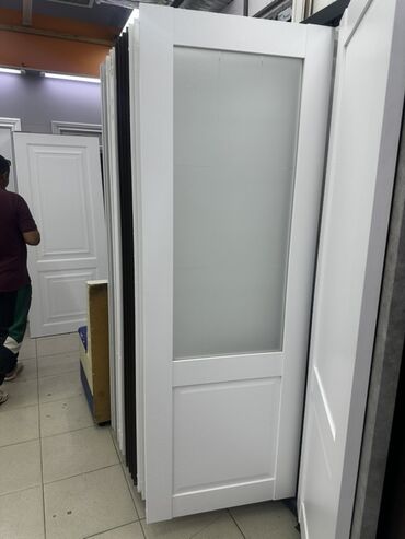 доски магнитно маркерная пробковая настенные: Межкомнатная дверь со стеклом, МДФ, цвет - Белый