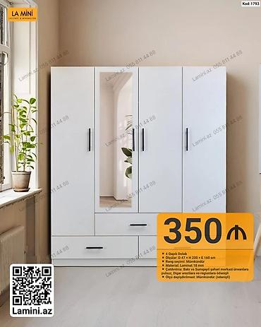mini projektor: LA MİNİ – 4 qapılı dolab - Modell kodu: 1793 - Ölçülər: Dərinlik 47 — 1