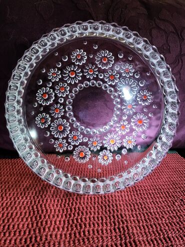 Činije: Cinija nova Walther kristal,led kristal Nemacka. 60,70te — 2