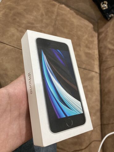 iphone x s max qiymeti: IPhone SE 2022, 64 ГБ, Белый, Отпечаток пальца