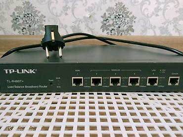 qələmli planşetlər: TP-Link TL-R480T+ Load Balance Broadband Router - 5 ədəd RJ45 port — 4