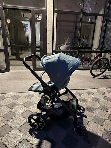 cybex коляски: Коляска, Cybex, цвет - Голубой, Б/у — 4