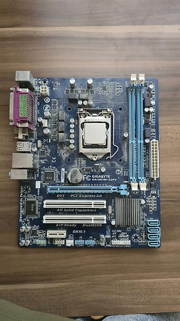 ana plata: Məhsul: Gigabyte GA-H61M-S2PV anakart (+ üzərində i5 2nesil prosessor) — 1