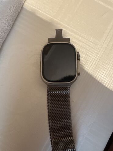 апыл воч: Apple Watch Ultra 2 с металлическим миланским браслетом титан