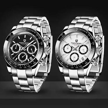 Ručni satovi: PAGANI DESIGN PD-1644 Sport - 40mm -Sivo\Plava-Rolex Daytona Potpuno — 4