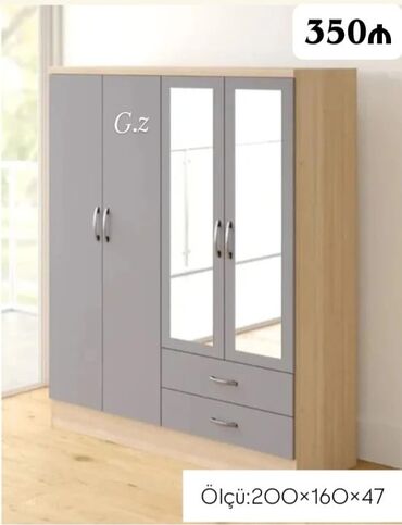 Dolablar: Yeni, Açılan, 3 qapılı Düz dolab, Qarderob, paltar dolabı, Azərbaycan — 6