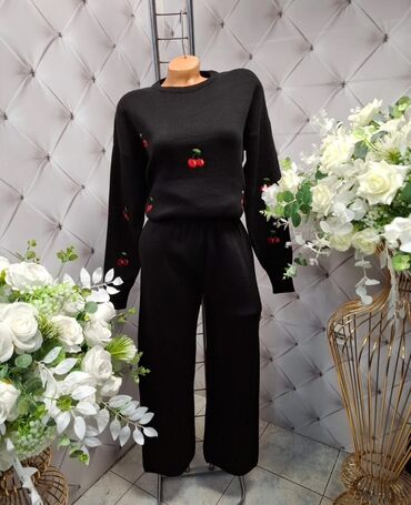 Kompleti: 🔥Ženski pleteni komplet – džemper i pantalone ❤️❤️ NOVOO trikotazni — 3