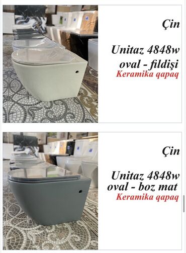 Unitazlar: Monoblok unitazlar – İran istehsalı Model seçimləri: Lira, Matra — 26