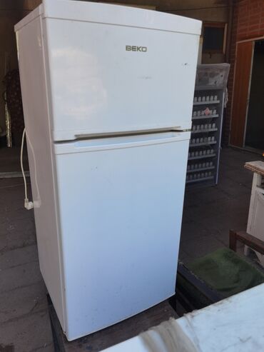 холодилник беко: Муздаткыч Beko, Оңдоо талап кылынат, Эки камералуу, De frost (тамчы), 60 * 120 * 50