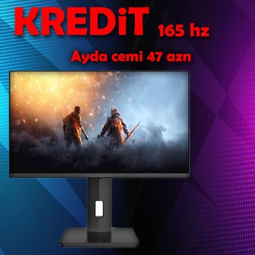 ноутбук в баку: Kreditle 165 hz monitor😍😍 165 HZ😍😍Super keyfiyetli monitor Online