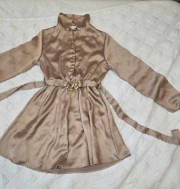 versage sep: AMISU brendinin atlas effektli mini donu - Rəng: Şampan/qızılı bej - — 1