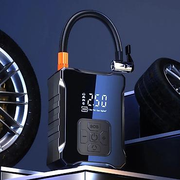 Транспорт: 🚗🔋 Eborn Portativ Təkər Hava Vuran – Rəqəmsal Avtomatik Kompressor — 1