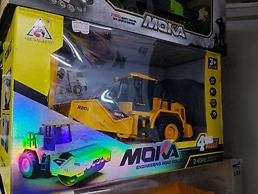 масштабные: Игрушка “MOKA Engineering Road Roller” — радиоуправляемый дорожный — 1