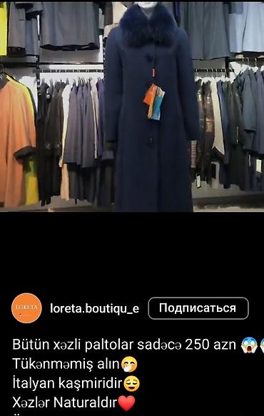 кашемир: BARTER.Böyük bədən kaşmir palto PESETS natural xəz yaxasında və — 4