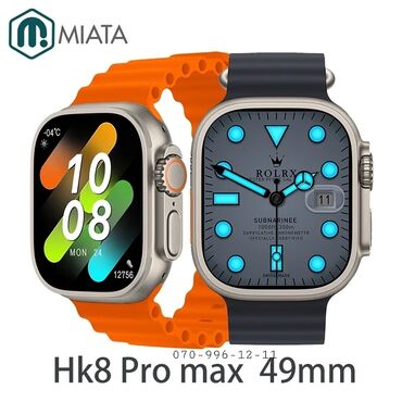 Smart saatlar: Smart watch hk8promax smart saat mult-functional smart watch ⌚ apple — 6
