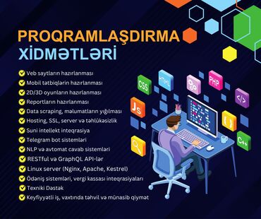 Veb saytların hazırlanması: SEO, SMM, Veb saytların hazırlanması | Domen, Hosting