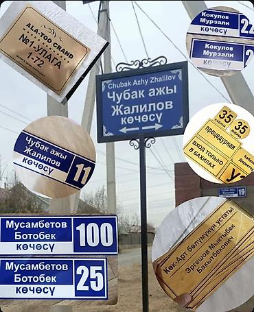 Изготовление рекламных конструкций: | Таблички, | Разработка дизайна — 1