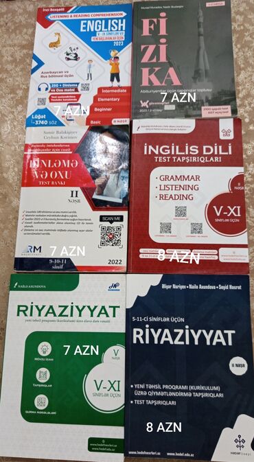 məktəblinin stolüstü kitabı: Təzə kitablardı heç işlənməyib qiymətləri üzərində yazılıb