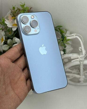 Apple iPhone: IPhone 13 Pro, Б/у, 256 ГБ, Blue Titanium, Защитное стекло, Чехол, 85 %