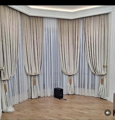 Шторы и занавески: Комплект штор, С тюлем в комплекте, Изготовление на заказ, Для зала — 37