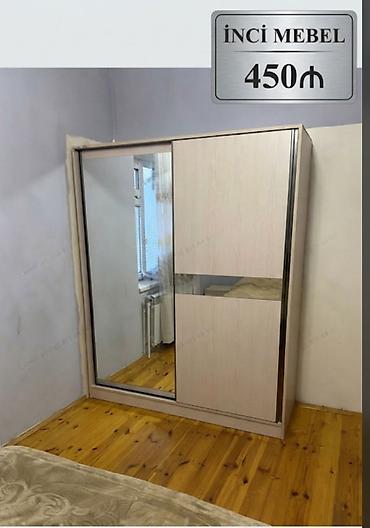 Yeni, 2 qapılı, Güzgülü, Ağ, Kupe, Düz dolab