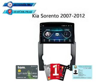 maşin üçün kamera: Kia Sorento 2008 android monitor DVD-monitor ve android monitor hər