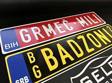 Delovi za motocikle: Ukrasne tablice - izrada ukrasnih tablica po želji- 1881 📌 opis: ne — 8