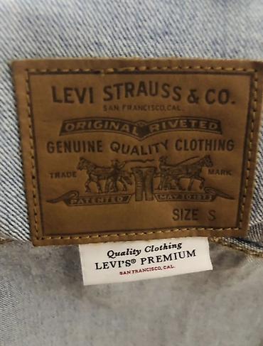 джинсовая куртка с мехом levis: Джинсовая куртка, Классическая модель, Осень-весна, S — 3