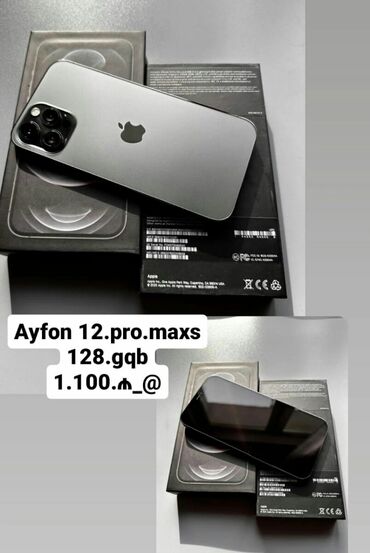 IPhone 12 Pro Max, 128 GB, Qara