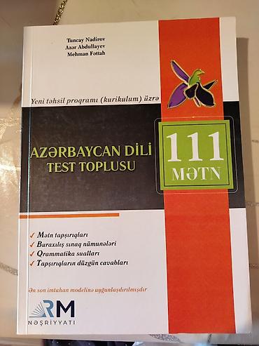 gobelek eleyhine derman: Azərbaycan dili 111 sınaq.İstifadə olunmayıb.İçi tər-təmizdir.Azadlıq — 1