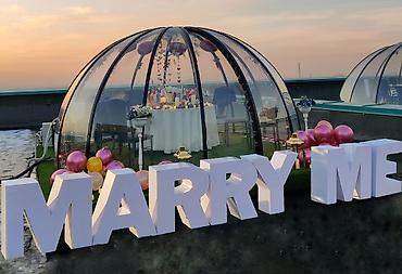 Свечи: Надпись "Marry Me" Выходи за меня для предложения руки и сердца — 3