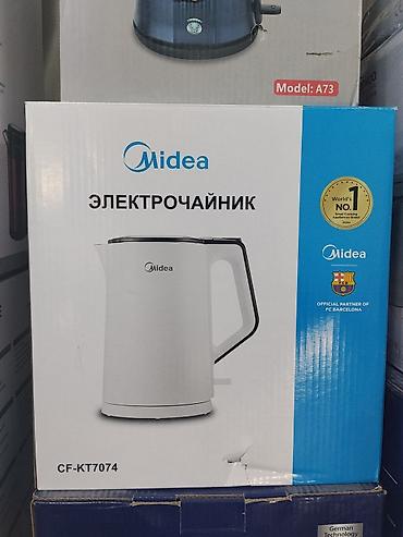 вафельница корндог: Электрочайник Midea CF-KT7074 - Тип: электрочайник - Цвет: белый — 1