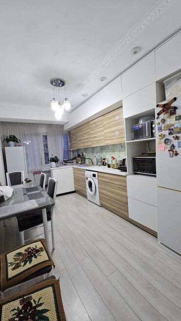 продажа квартир пишпек: 2 комнаты, 68 м², Элитка, 9 этаж, Евроремонт