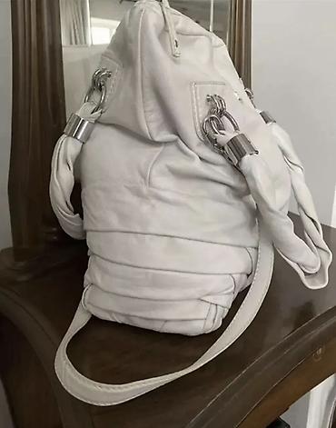 cavalli: Сумка Just Cavalli, белая. Оригинал в хорошем состоянии. Натуральная — 2