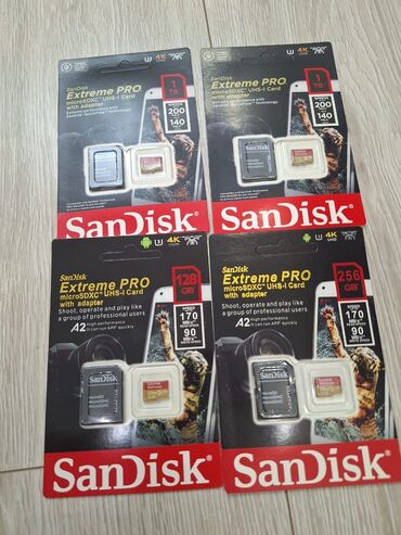 micro sd бишкек: Продаю новые скоростные микро сд флешки, (Micro SD), SanDisk Extreme