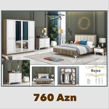 qapi ev: 2 təknəfərlik çarpayı, Dolab, Termo, 2 tumba, Azərbaycan, Yeni