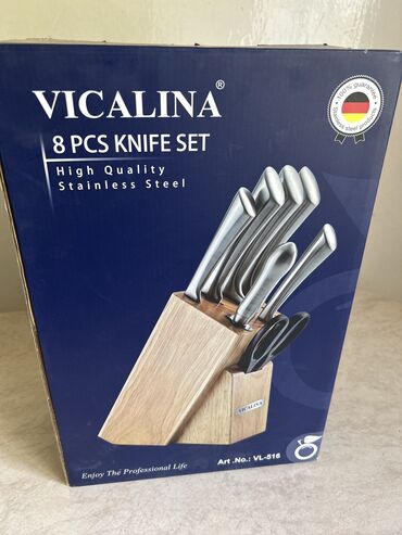 поварской нож: Набор Ножей Vicalina (новый в упаковке)
8 предметов
цена 2600 сом