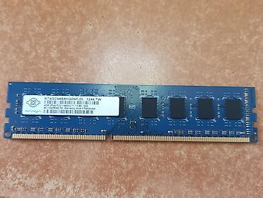 komputer prosesor: Göy rəngli RAM (Nanya / HP etiketi olan): Növü: DDR3 (Standart 1.5V) — 2